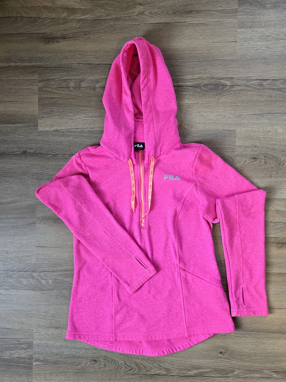 FILA Women's Pink Hooded Pullover